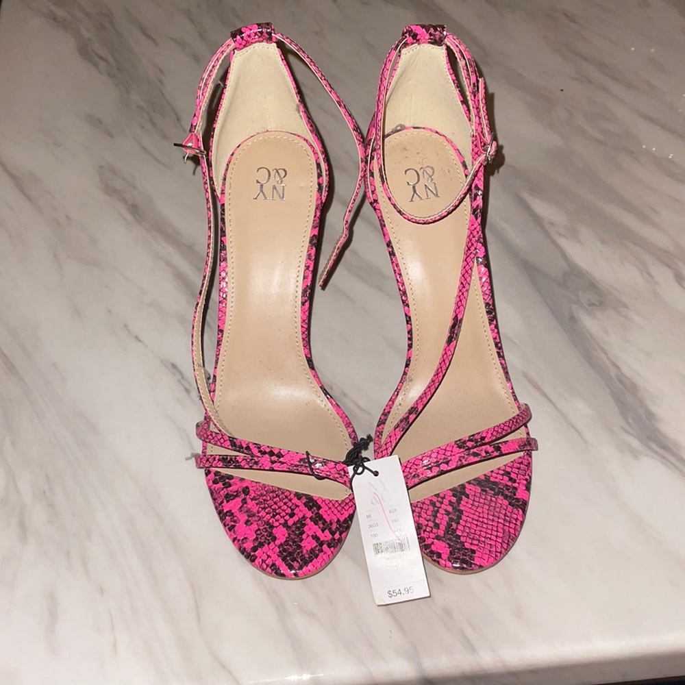 NY&C Snake Embossed Heel